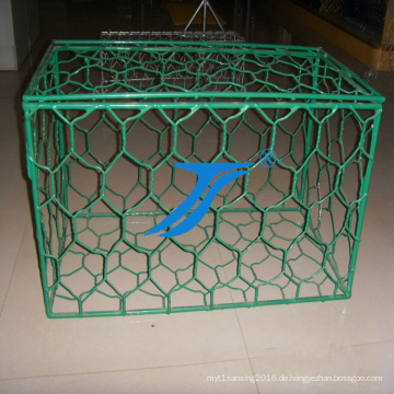 Gabion Mesh Box mit PVC beschichtet, Damm, Draht Box, Mesh Box, Fluss Barries